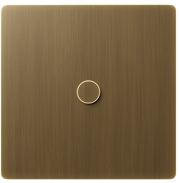 Lutron Elise Keypad Brass Finish Single Column