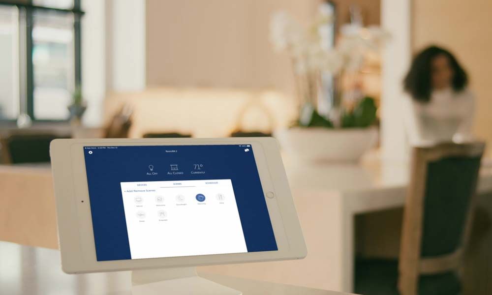 wall or stand mounted control panel for lighting and shading control