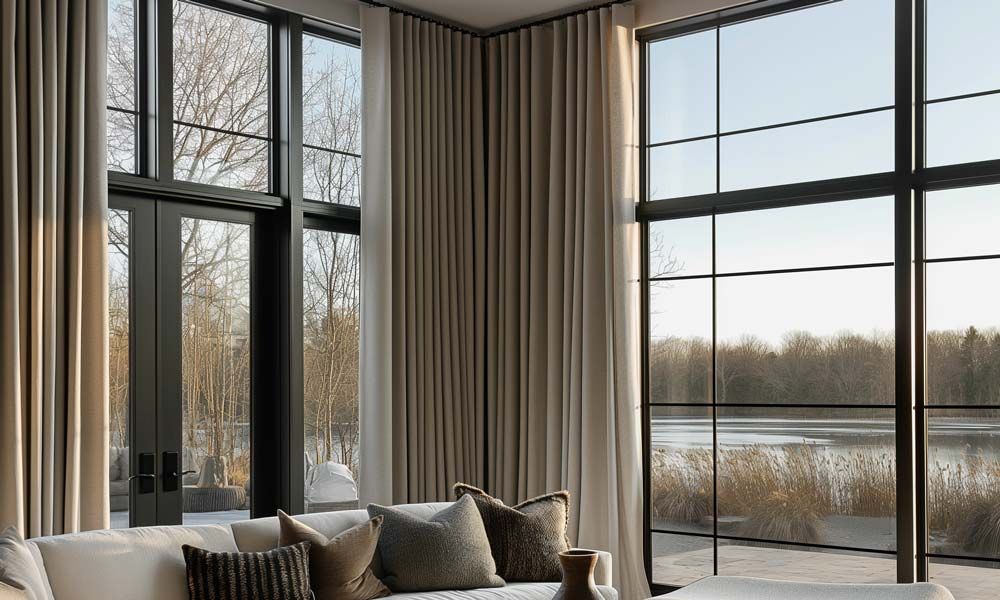 Thermal drapes with automated controls for elegant Miami interiors