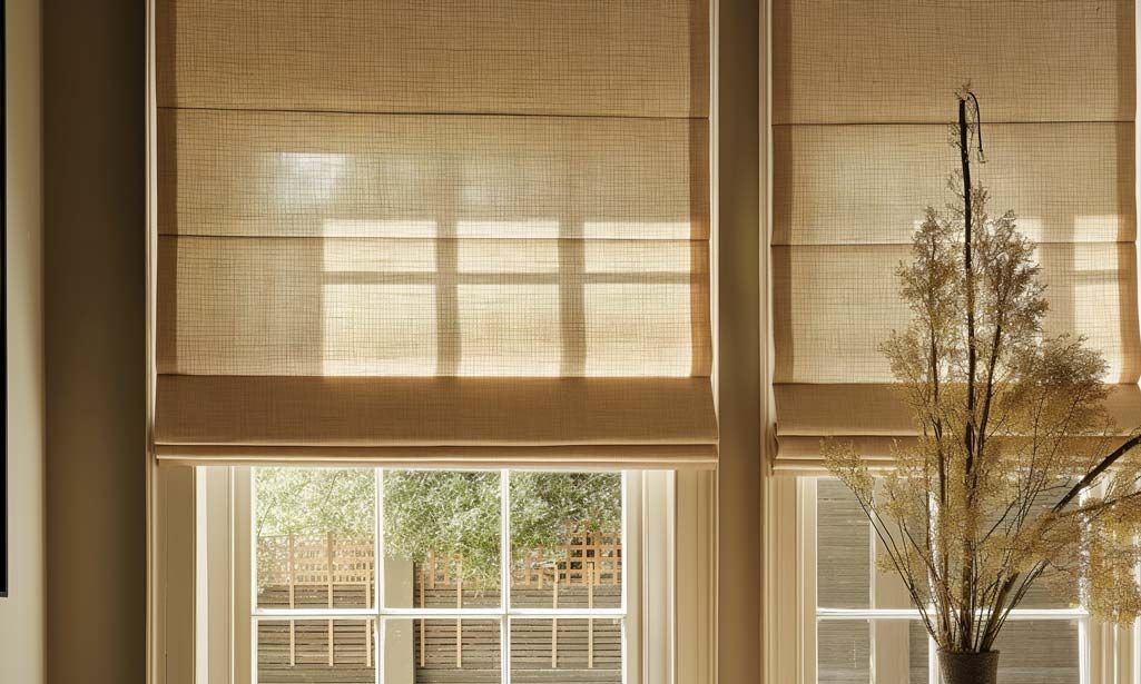roman blinds with automated controls for elegant Miami interiors