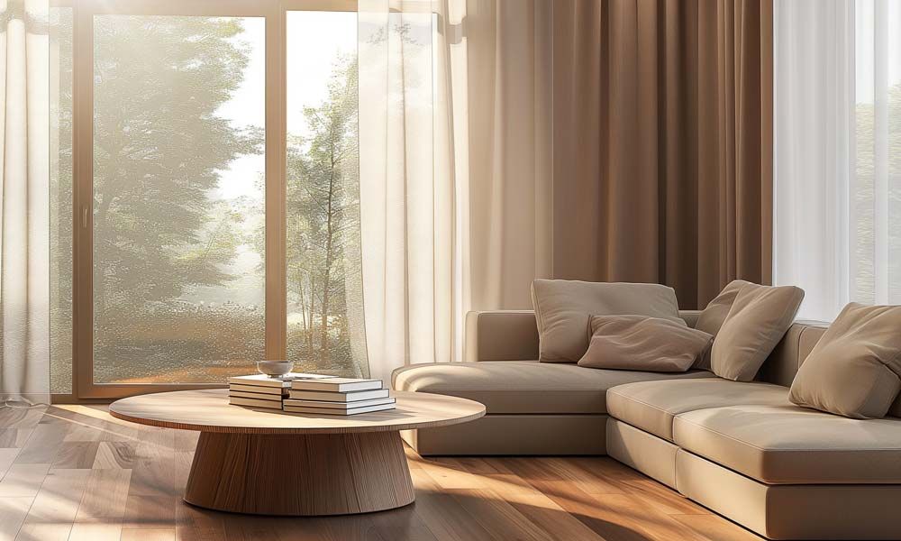 sheer shades with automated controls for elegant Miami interiors