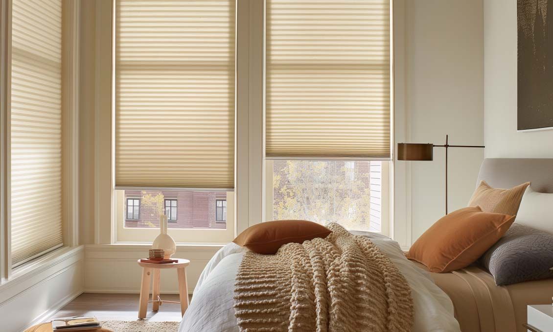 Honeycomb motorized shades for energy efficiency in Miami homes